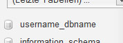 website-fehler-dbname